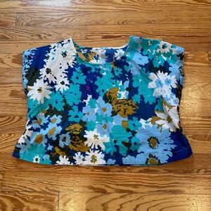 Handmade floral crop top
